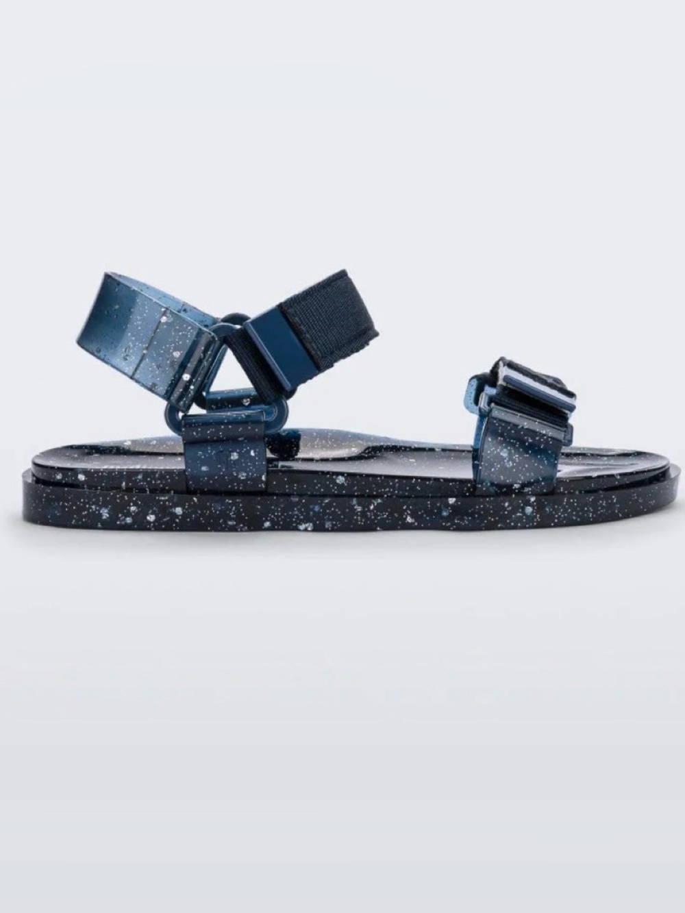 Melissa Jelly Sandals Navy Blue glitter